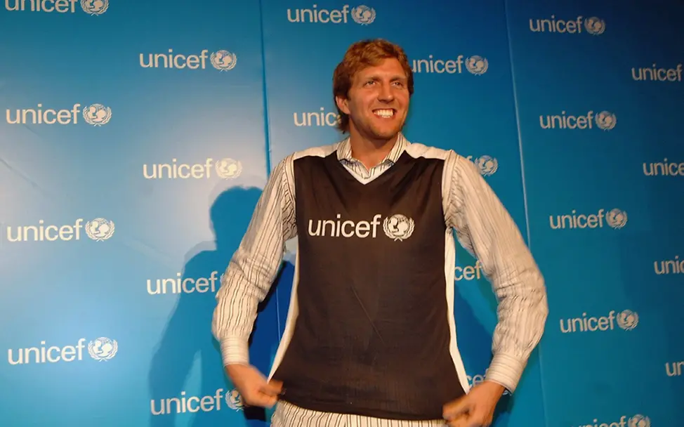 Dirk Nowitzki freut sich auf seine Tätigkeit im 'Team UNICEF'. Dirk Nowitzki freut sich auf seine Tätigkeit im 'Team UNICEF'.