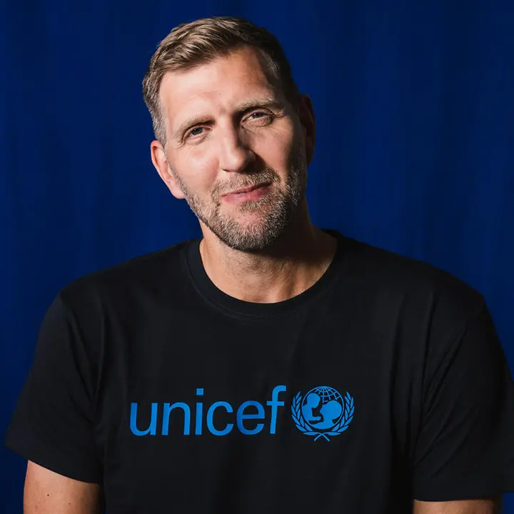 UNICEF-Botschafter Dirk Nowitzki | © UNICEF/UNI640987/Menning UNICEF-Botschafter Dirk Nowitzki