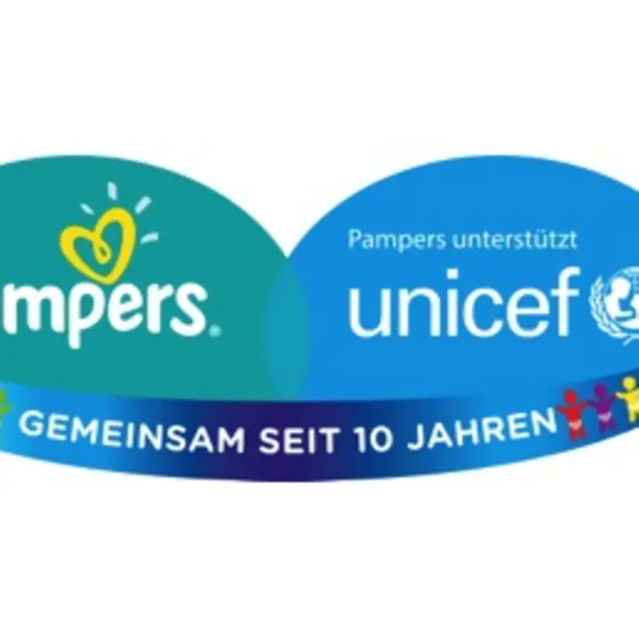 UNICEF-Kooperationspartner Pampers Logo Pampers UNICEF