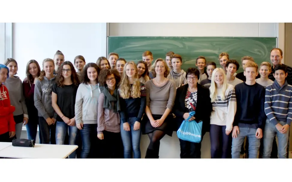 Klassenfoto mit Kertin Andreae © Jochen Daniel