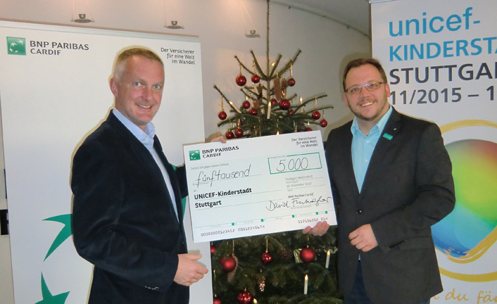UNICEF BNPPC Städtepartnerschaft Stuttgart | © BNP Paribas Cardif Deutschland UNICEF BNPPC Städtepartnerschaft Stuttgart