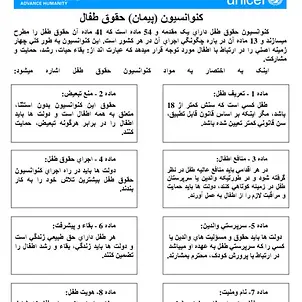 Kinderfreundliche Kinderrechtskonvention Dari Vorschau Kinderfreundliche Kinderrechtskonvention Dari Vorschau