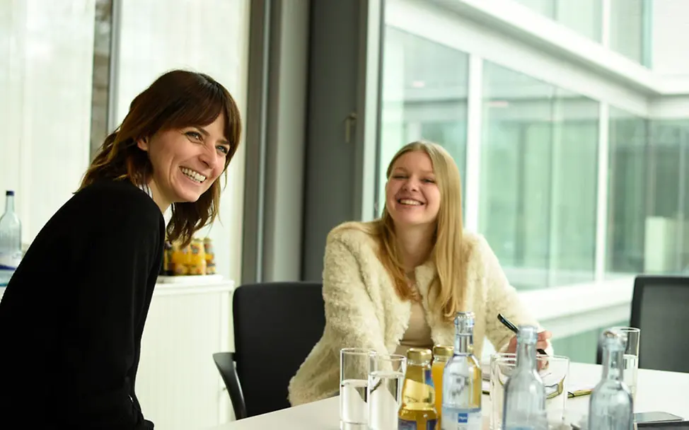 Paula und Eva Padberg bei der schwäbischen Zeitung