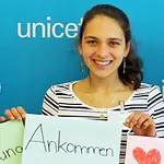Yasmin aus Leipzig ist begeisterte UNICEF-JuniorTeamerin © UNICEF 2015 Yasmin aus Leipzig ist begeisterte UNICEF-JuniorTeamerin