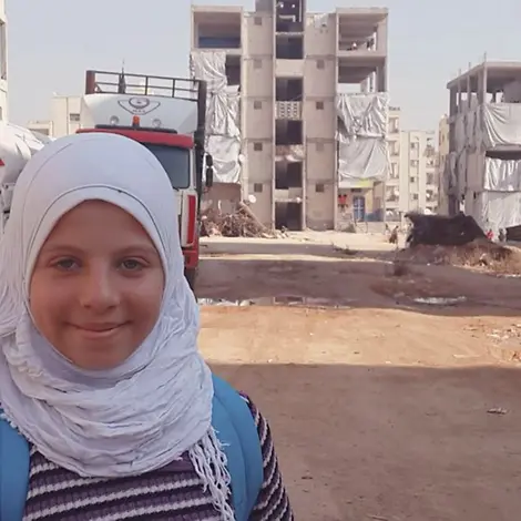 Saja im zerstörten Syrien | © UNICEF Syrien Saja im zerstörten Syrien