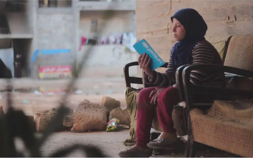 Saja möchte lernen und zur Schule gehen | © UNICEF Syrien Saja lernt und will zur Schule gehen