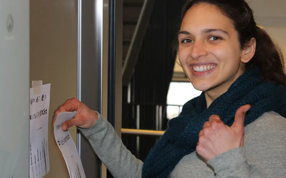 Unsere JuniorTeamer finden die lieblingsrecht-Aktion super.