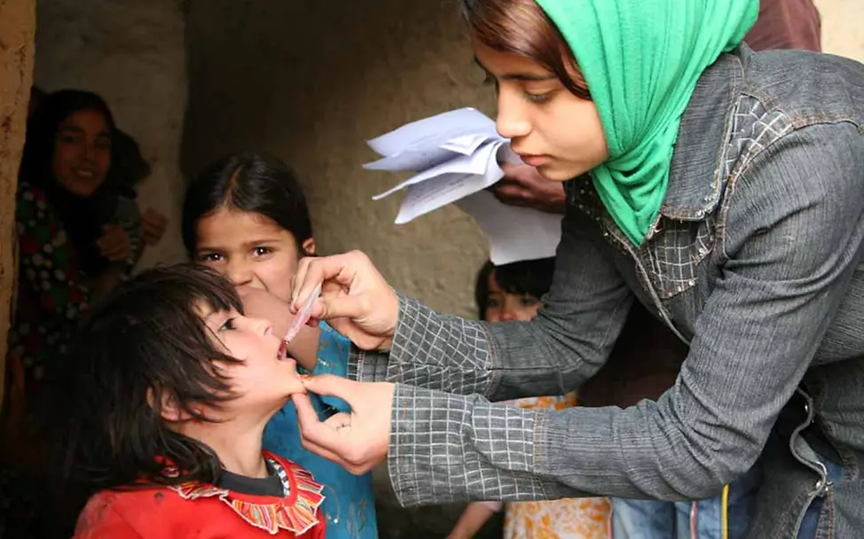 Impfen rettet Kinderleben Impfkampagne gegen Polio und Tetanus, Kabul, Afghanistan