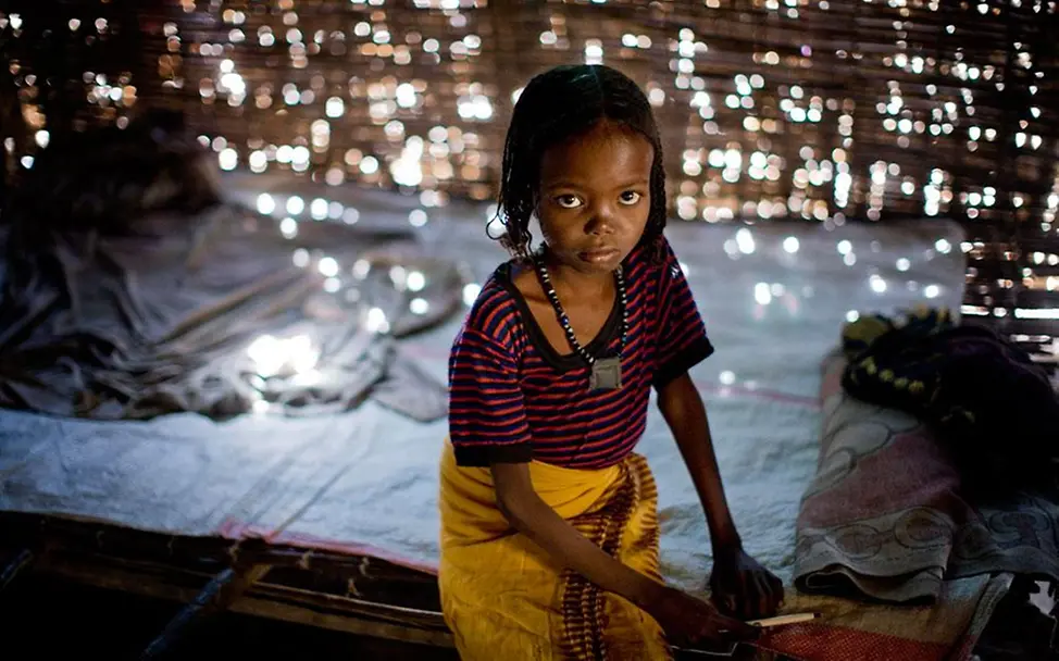 Äthiopien Fatima (7) aus dem Dorf Karenssa in Äthiopien