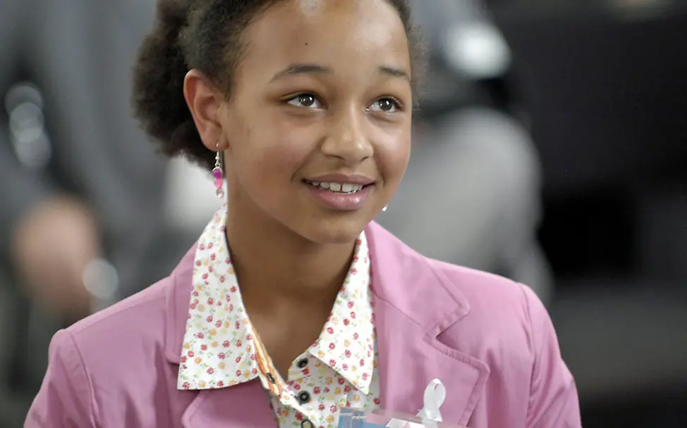 Die UNICEF-JuniorBotschafterin des Jahres 2005 war Nana Yaa Nyantakyi © UNICEF/DT2014-67385/ UNICEF-JuniorBotschafterin des Jahres 2005