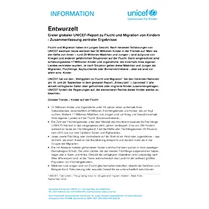 Zusammenfassung des Berichts Uprooted Global Report: Uprooted