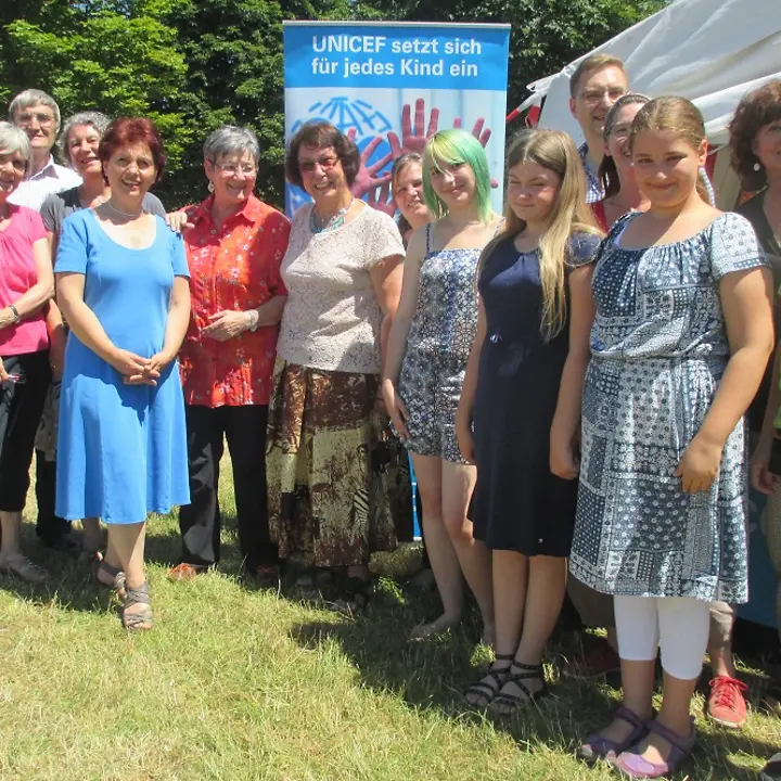 Das Team Mainburg und die Helfer von der Arbeitsgruppe Landshut © UNICEF-Team Mainburg