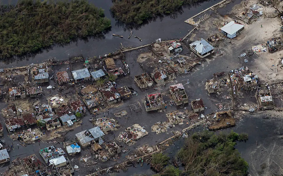 Aus der Luftansicht wird das Ausmaß des Hurrikan deutlich. | © UNICEF/Abassi Hurrikan Matthew: Aus der Luftansicht wird deutlich wie katastrophal das Ausmaß des Wirbelsturms ist.