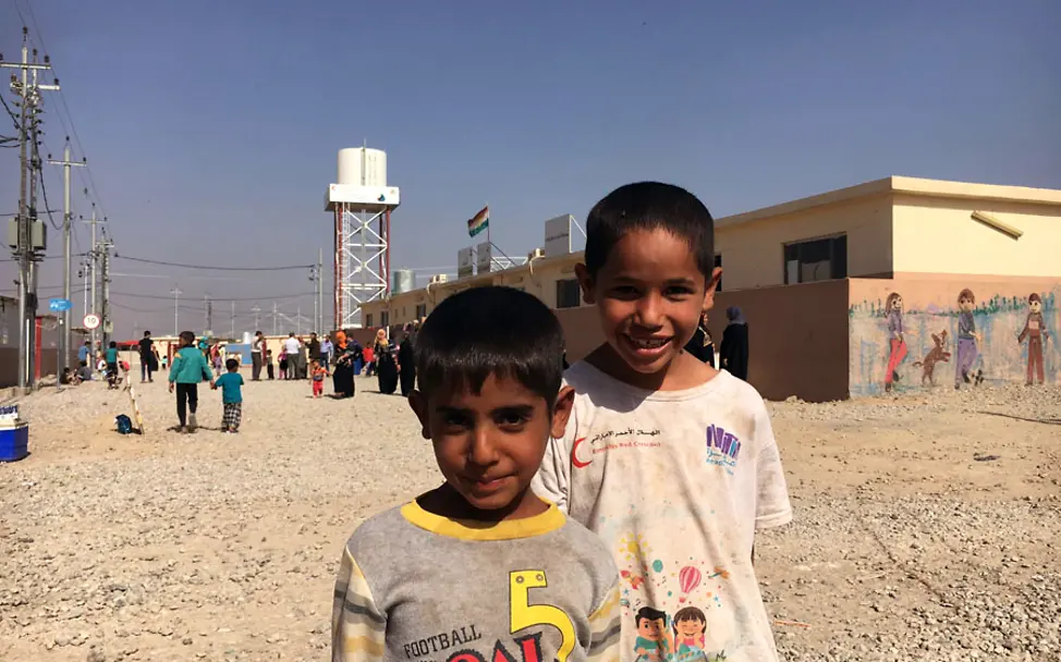 Habid und Munther im Debaga-Camp | © UNICEF/DT2016-49867 Irak: Habid und Munter leben im Debaga-Camp