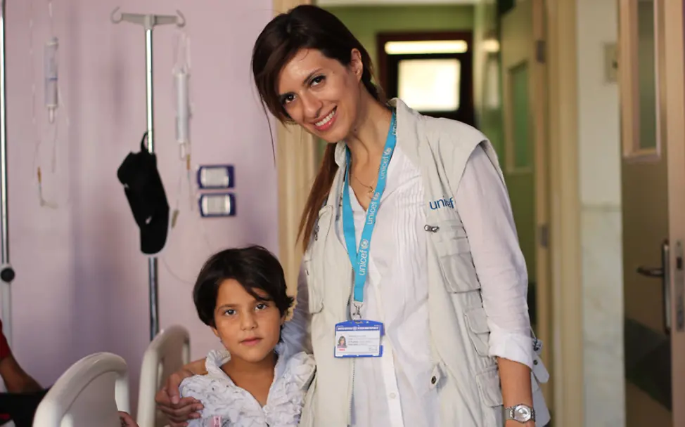 Basma Ourfali hat sich 2015 UNICEF angeschlossen | © UNICEF/Khuder Al-Issa Aleppo: Basma ist in Aleppo aufgewachsen und hat dort studiert