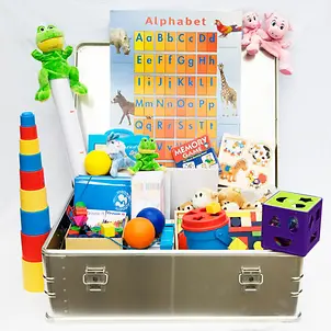 Spende verschenken: Kindergartenkiste mit Spiel- und Lernmaterialien