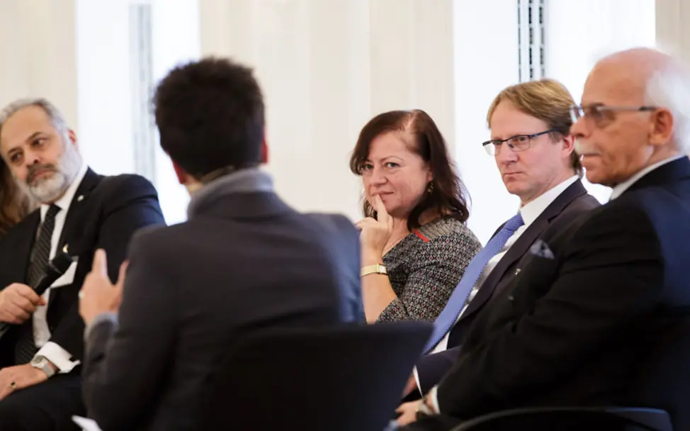 Neujahrsgespräch: Angeregter Austausch in Berlin | © Bundesregierung/Steins Neujahrsgespräch: Angeregter Austausch in Berlin