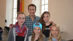 Willi Weitzel bei der Preisverleihung zum UNICEF Junior Botschafter