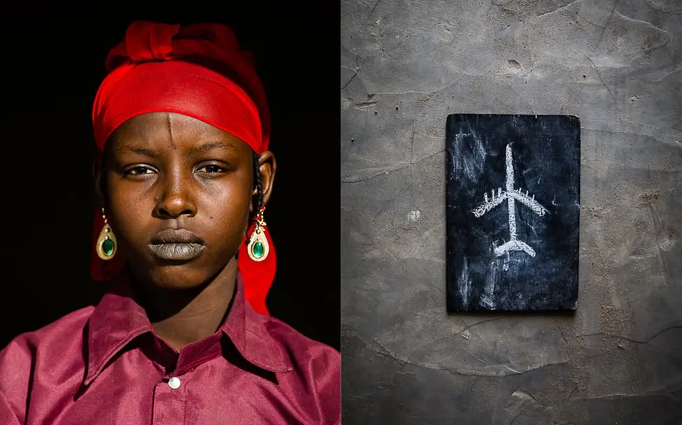 Zara würde gerne die Welt mit einem Flugzeug entdecken | © UNICEF Chad/Tremeau Chad: Zara war noch nie in der Schuleund würde gern die Welt entdecken