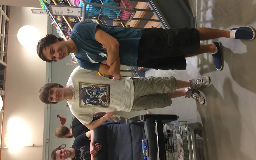 Arne Lorenz und Richard Bacher schlugen den 1000 Purzelbaum © UNICEF Berlin