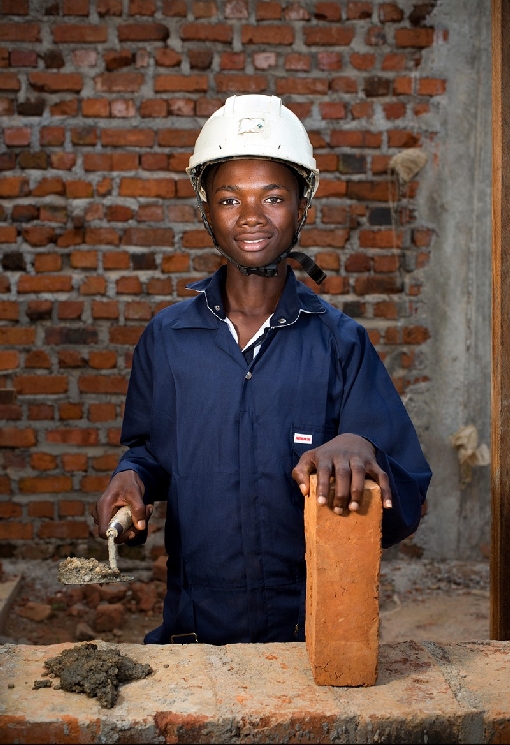 George will zeigen, dass auch Taube viel bewegen können | © Dubourthoumieu Dem. Rep. Kongo: George will eines Tages Maurer werden