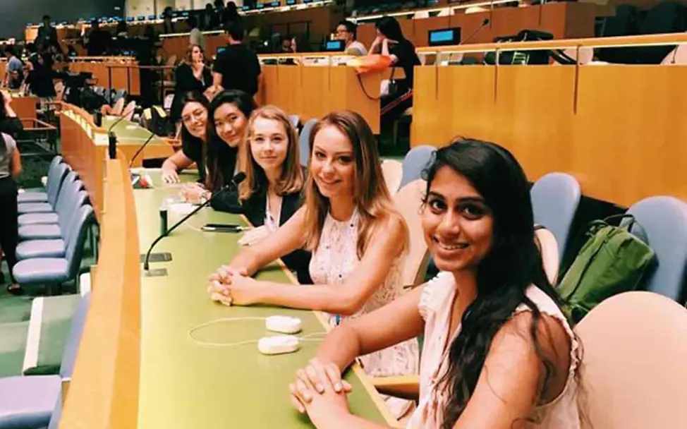 Ihr Engagement hat Marlene bis nach New York gebracht | © privat Wählerisch: Marlene bei der Youth Assembly in New York