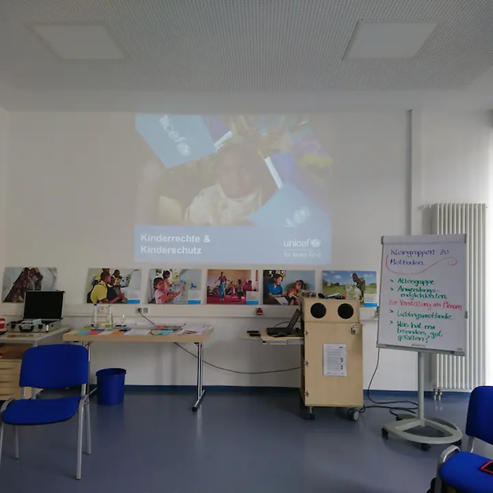 UNICEF-Schulworkshop Nürnberg UNICEF DT/2018/David Goes
