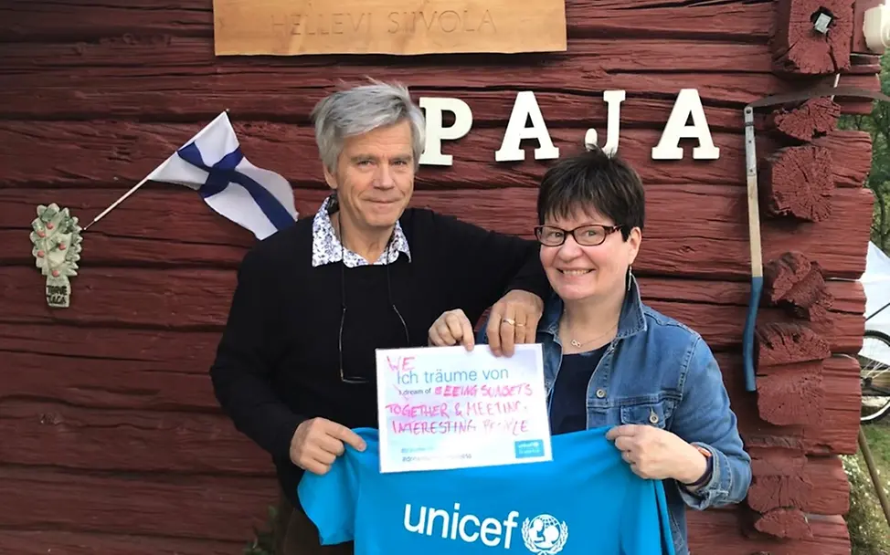 Das Paar Hellevi und Jussi in Portimo | © UNICEF/Sentner Das Paar Hellevi und Jussi in Portimo.