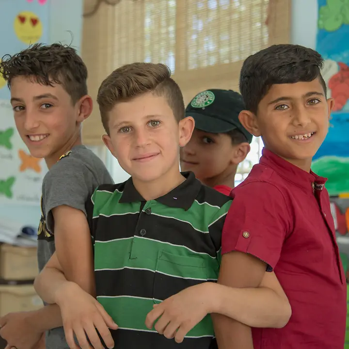 Kinder in Makani centre in Irbid © UN0218794 / Amad Shennawi