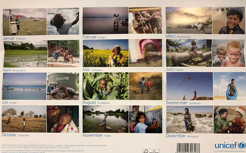 Unicef Wandkalender 2019 