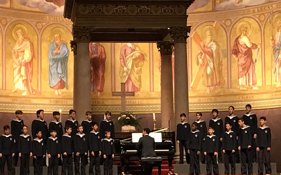 Wiener Sängerknaben 2018 in der Nikolaikirche | © UNICEF Potsdam/Schrödelsecker