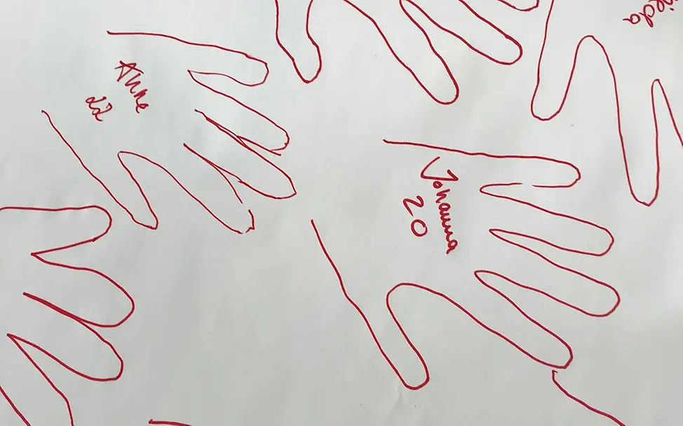 Red-Hand-Day am Campus Griebnitzsee | © UNICEF Potsdam/2019/Schrödelsecker