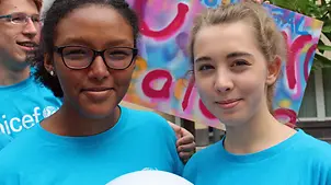 Sandra als Aktive im UNICEF-JuniorBeirat | © UNICEF Sandra als Aktive im UNICEF-JuniorBeirat