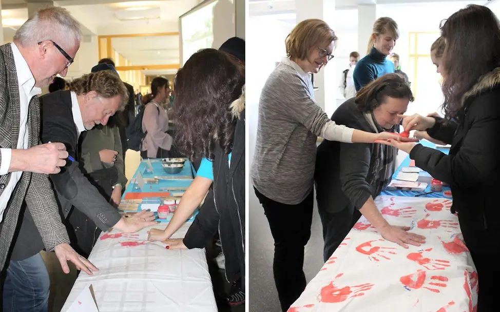 Red-Hand-Day 2019 am Felix-Klein-Gymnasium in Göttingen
