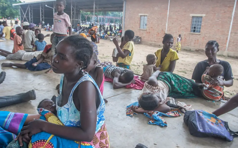 Wirbelsturm Idai: Notunterkunft in Markthalle