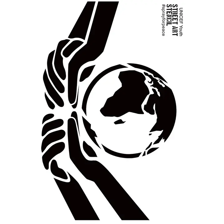 #sprayforpeace – Schablone "Tu Gutes" Vorschau #sprayforpeace – Schablone "Tu Gutes" Vorschau