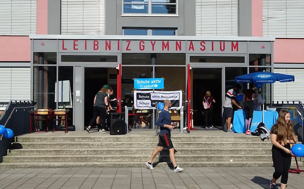 UNICEF-Spendenlauf am Leibniz-Gymnasium | © UNICEF Potsdam/Gaedig