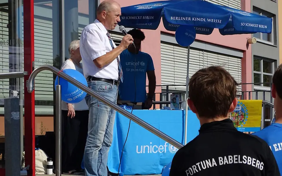 UNICEF-Spendenlauf am Leibniz-Gymnasium | © UNICEF Potsdam/Gaedig