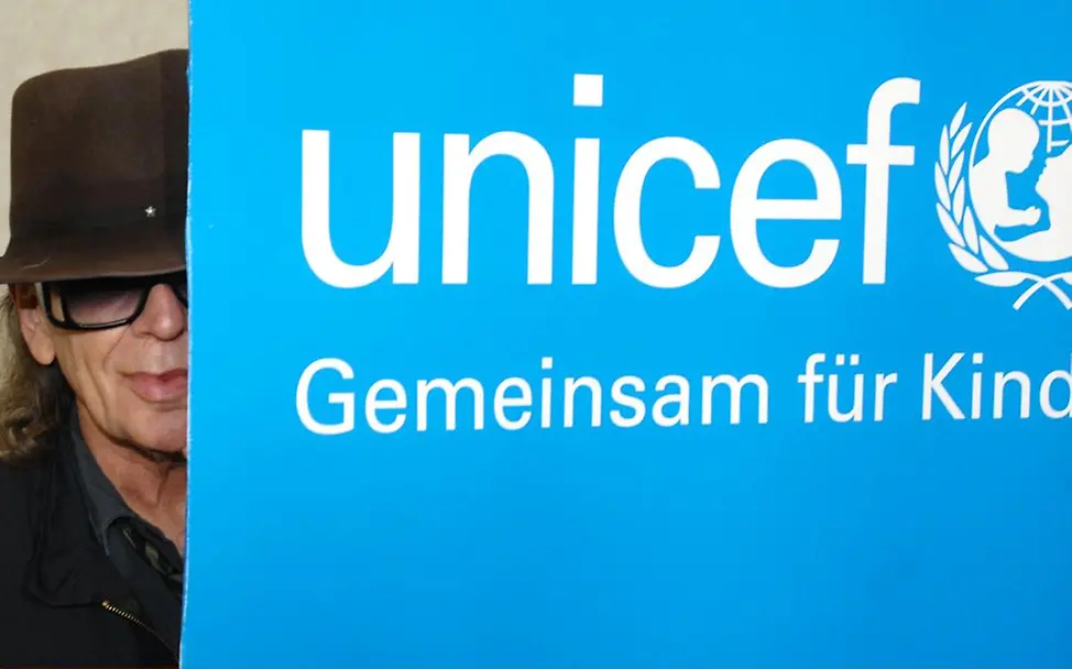 Udo Lindenberg UNICEF-Botschafter Udo Lindenberg. @UNICEF/Wolfgang Langenstrassen