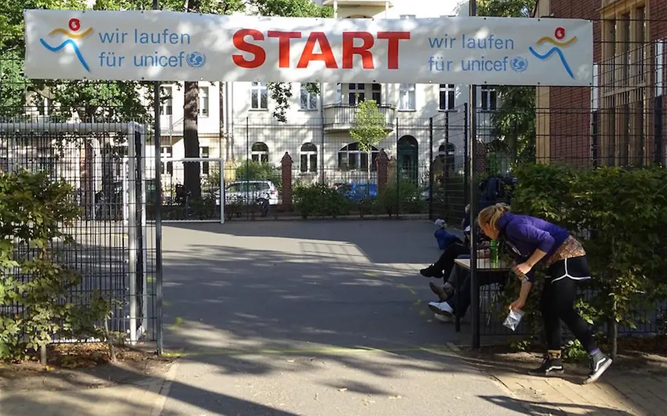 UNICEF-Spendenlauf an der Goethe-Grundschule | © UNICEF Potsdam/Gaedig