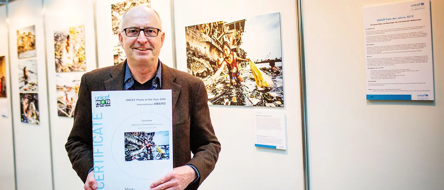 UNICEF-Foto des Jahres Sieger Hartmut Schwarzbach | © Julia Zimmermann UNICEF-Foto des Jahres 2019: Sieger Hartmut Schwarzbach
