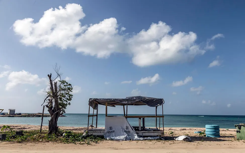 Hurrikan Irma sorgte für viel Zerstörung. | © UNICEF/LeMoyne Verwüstung durch Hurrikan Irma: Eine zerstörte Hütte.