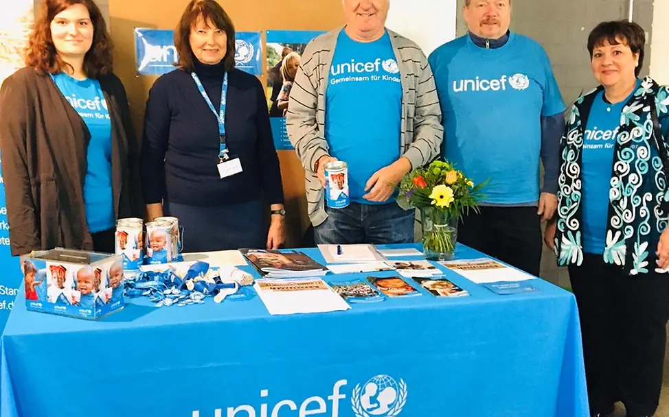 Der UNICEF-Stand © UNICEF-AG Berlin