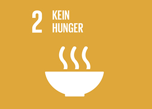 Nachhaltigkeitsziel 2: Kein Hunger | © Vereinte Nationen Icon Nachhaltigkeitsziel 2: Keine Hunger