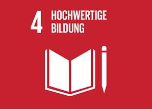 Nachhaltigkeitsziel 4: Hochwertige Bildung | © Vereinte Nationen Icon Nachhaltigkeitsziel 4: Hochwertige Bildung