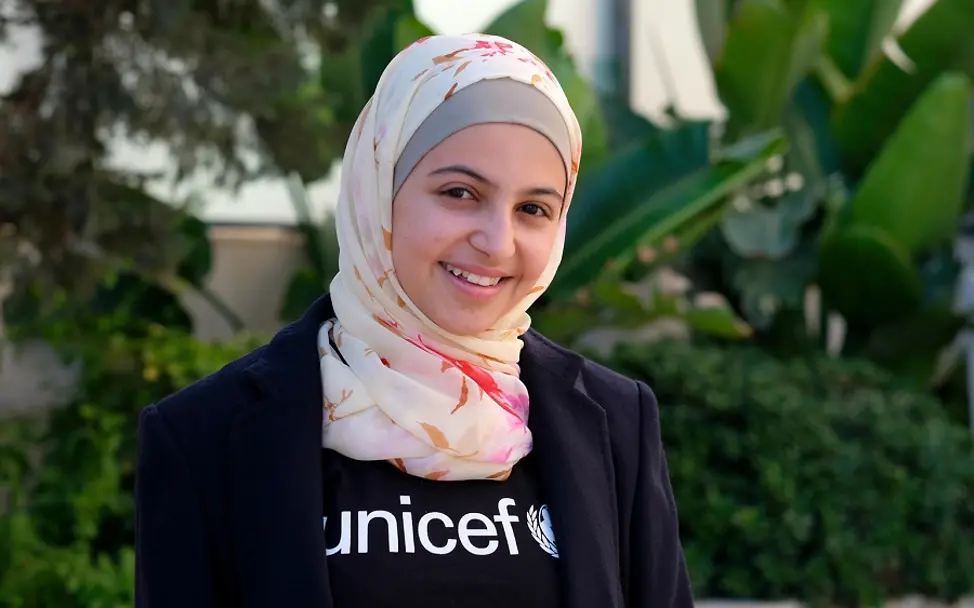 Muzoon setzt sich weltweit für die Rechte der Kinder ein. | © UNICEF/Rich UNICEF-Botschafterin Muzoon: Portrait von Muzoon.