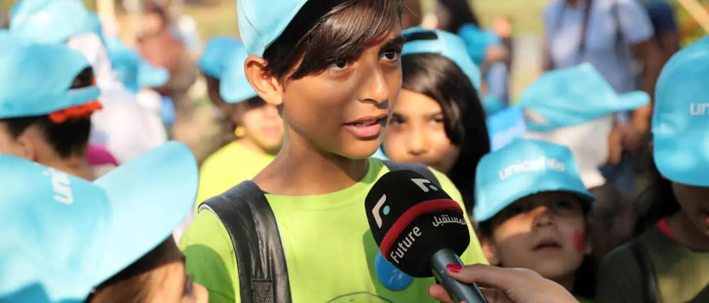 Aktuelles über die UNICEF-Arbeit für Kinder weltweit | © UNICEF/Choufany Aktuelles: Interview mit einem Jungen aus dem Libanon zum Tag der Kinderrechte