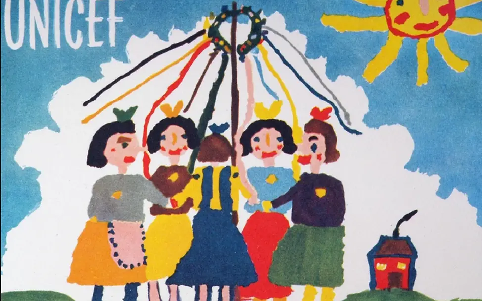 Die erste Grußkarte © UNICEF/Jitka Samkova Die erste Grußkarte © UNICEF/Jitka Samkova