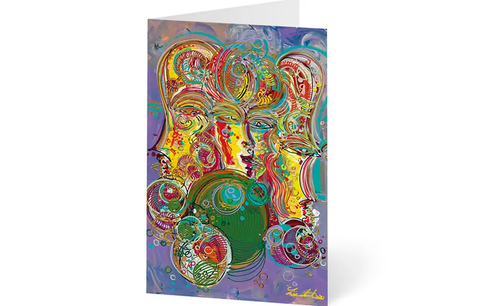 © UNICEF - Künstler: Leon Löwentraut Sonderedition zum 75. Geburtstag von UNICEF Deutschland Leon Löwentraut: Grußkarte für UNICEF