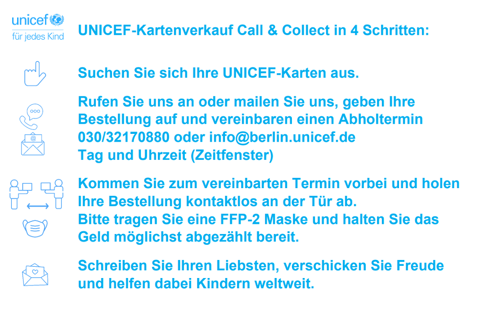 Call & Collect in 4 Schritten © UNICEF Call & Collect in 4 Schritten © UNICEF